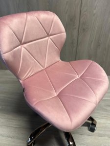 Krzesło obrotowe VASTO OFFICE VELVET PINK ROSE GOLD 8
