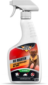 NO PEST Spray Środek Płyn Preparat na Kuny Łasice Gryzonie Odstraszacz Kun "No Marten" 500ml (2 szt) 2