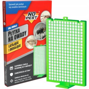 Płytka Owadobójcza Pułapka na Owady Mrówki Karaluchy Pająki Pchły Prusaki Mole Komary Muchy Osy Ćmy "Ubij Robala" (3 szt) 2