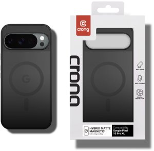 Crong Hybrid Matte Magnetic - Etui MagSafe Google Pixel 10 Pro XL (czarny) 4