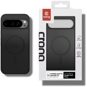 Crong Hybrid Matte Magnetic - Etui MagSafe Google Pixel 9 Pro (czarny) 4