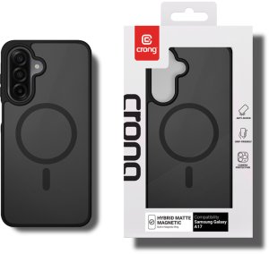 Crong Crong Hybrid Matte Magnetic - Etui MagSafe Samsung Galaxy A17 (czarny) 6