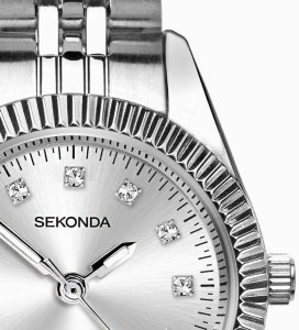 Zegarek damski Sekonda 40689 CYRKONIE srebrny 4