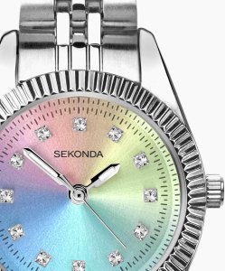 Zegarek damski Sekonda 40717 CYRKONIE srebrny 5