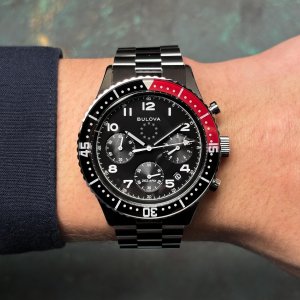 Zegarek męski Bulova 98B451 srebrny 8