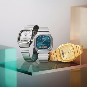 Zegarek męski Casio AQ-240EG-9AEF złoty 8