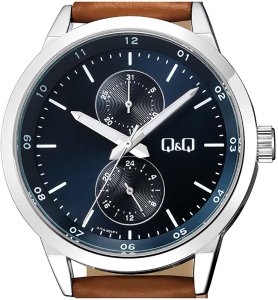 Zegarek męski QQ A11A-001P brązowy 4