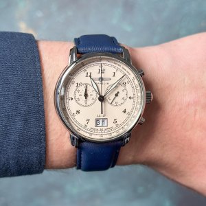 Zegarek Zeppelin Zegarek męski Zeppelin 86841 niebieski 4