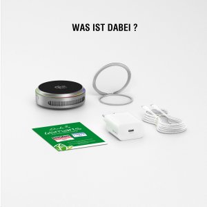 Ładowarka 4smarts Qi2 25W MagSafe zestaw ładowarki z chłodzeniem RGB -szary 7