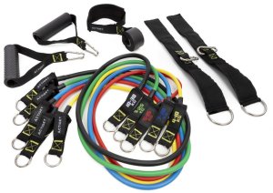 Gumy oporowe do ćwiczeń zestaw 5 szt. ekspanderów, taśmy fitness, kolorowe UNIWERSALNY 14