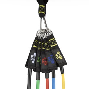 Gumy oporowe do ćwiczeń zestaw 5 szt. ekspanderów, taśmy fitness, kolorowe UNIWERSALNY 22