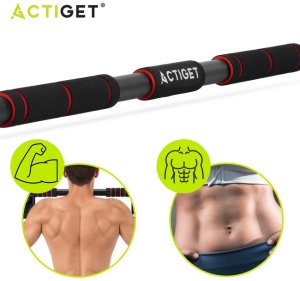 Drążek do podciągania 82-130 cm teleskopowy stalowy mocowany do futryny regulowany UNIWERSALNY 9