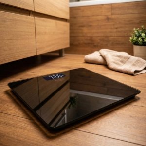 Waga Łazienkowa USB-C, Akumulatorowa, 180 kg, Dokładność 100 g 130