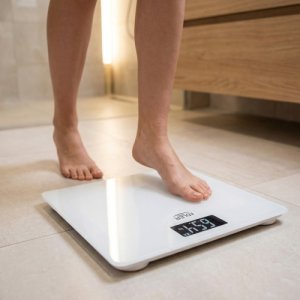 Waga Łazienkowa USB-C, Akumulatorowa, 180 kg, Dokładność 100 g 156