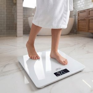 Waga Łazienkowa USB-C, Akumulatorowa, 180 kg, Dokładność 100 g 10