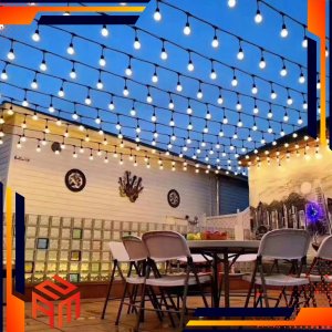 GIRLANDA ŚWIETLNA 20M 20 ŻARÓWEK OGRODOWA ŻARÓWKA ZEWNĘTRZNA LAMPKI LED 15