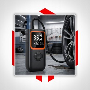 KOMPRESOR BEZPRZEWODOWY SAMOCHODOWY PREMIUM POWERBANK 5400mAh ZAM 2