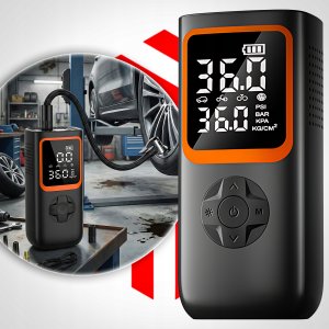 KOMPRESOR BEZPRZEWODOWY SAMOCHODOWY PREMIUM POWERBANK 5400mAh ZAM 3