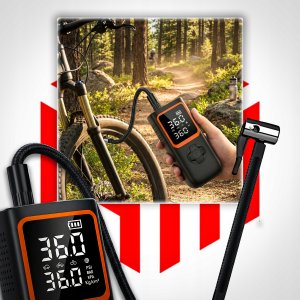 KOMPRESOR BEZPRZEWODOWY SAMOCHODOWY PREMIUM POWERBANK 5400mAh ZAM 6