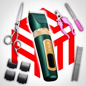 MASZYNKA DO STRZYŻENIA PSÓW PROFESJONALNA BEZPIECZNY TRYMER DLA PSA CICHY 4