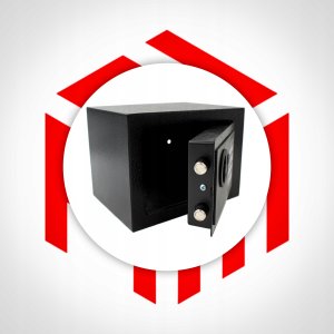 MAŁY SEJF NA PIENIĄDZE DOKUMENTY SZYFROWY PIN KLUCZ DOMOWY BIUROWY 4L 4
