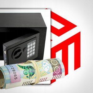 MAŁY SEJF NA PIENIĄDZE DOKUMENTY SZYFROWY PIN KLUCZ DOMOWY BIUROWY 4L 5