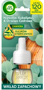 AIR WICK Essential Oils Wkład do elektrycznego odświeżacza powietrza Niebieski Eukaliptus i Drzewo Cedrowe 19 ml 2