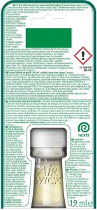 AIR WICK Essential Oils Wkład do elektrycznego odświeżacza powietrza Niebieski Eukaliptus i Drzewo Cedrowe 19 ml 5