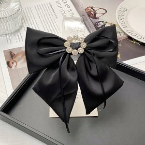 ECARLA_Spinka do włosów z diamencikami Czarna XL SP441CZ 2