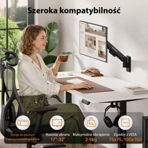 SENSE7 Uchwyt ścienny na monitor 17"-32" HANG Light WALL 2
