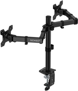 SENSE7 Uchwyt biurkowy na 2 monitory 17"-32" FLOAT Light DOUBLE 12