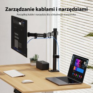 SENSE7 Uchwyt biurkowy na monitor 17"-32" FLOAT Light ARM 5