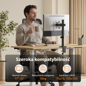 SENSE7 Uchwyt biurkowy na monitor 17"-32" FLOAT Light 2