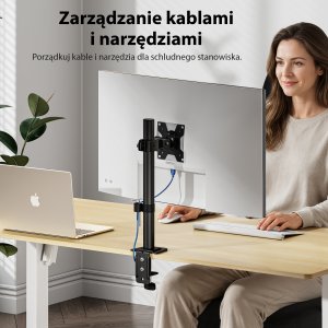SENSE7 Uchwyt biurkowy na monitor 17"-32" FLOAT Light 5