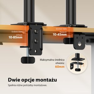 SENSE7 Uchwyt biurkowy na monitor 17"-32" FLOAT Light 7