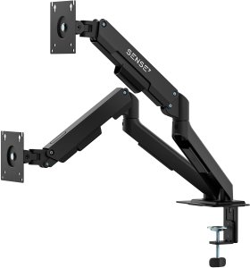 SENSE7 Uchwyt biurkowy na 2 monitory 17"-32" HANG DOUBLE Light 12