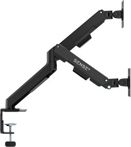 SENSE7 Uchwyt biurkowy na 2 monitory 17"-32" HANG DOUBLE Light 9