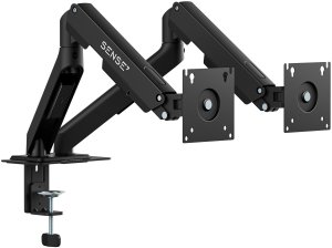 SENSE7 Uchwyt biurkowy na 2 monitory 17"-32" HANG DOUBLE Light 10