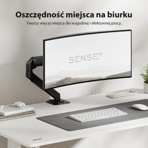 SENSE7 Uchwyt biurkowy na monitor 17"-32" HANG Light 6
