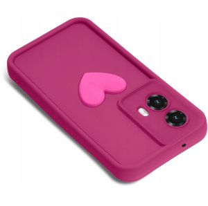 krainaGSM Etui do Motorola Moto G85 5G silikonowe MATOWE serce 2