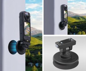 Szybkozłączka SunnyLife Uchwyt Szybkozłączka 1/4"" + Baza Na Magnes Do Insta360 X4 Air X5 Ace Pro 2 / Dz-142-d 4