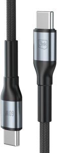 Kabel USB 3MK USB-C - USB-C 0.5 m Czarno-szary 4