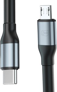 Kabel USB 3MK USB-C - microUSB 3 m Czarno-szary (3MK17710) 4
