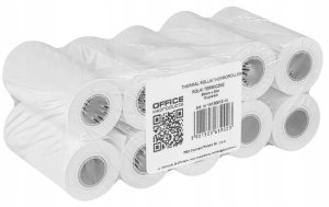 OfficeProducts Rolki termiczne OFFICE PRODUCTS, 80mm x 30m, gr. 48 +/- 6, 10 szt., białe 2