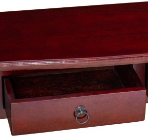 vidaXL Konsola Brązowy 115 x 32 x 76 cm Lite drewno mahoniowe 9