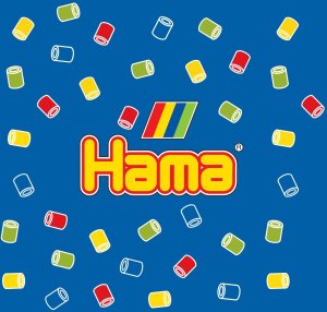 Hama Beads Hama midi płytki z zaczepami 291/292/293/294 w blisterze 7