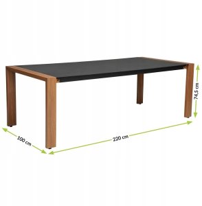 Zestaw Mebli Ogrodowych Jadalnianych DUISBURG dla 8 Osób Stół i 8 Foteli ANTRACYT / BRĄZOWY 10