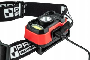 LATARKA CZOŁOWA LED Z AKU. I CZUJNIKIEM RUCHU 800LM 2