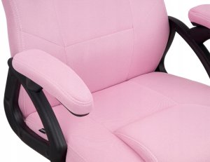 Fotel obrotowy do biurka CARRERA M FULL PINK FABRIC 5