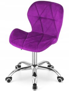 Krzesło obrotowe VASTO OFFICE VELVET PURPLE 3